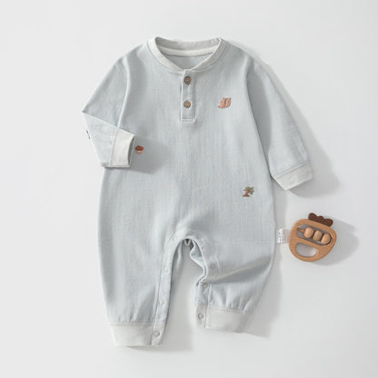 【BABY】刺繍ひじ当てカバーオールSK107513