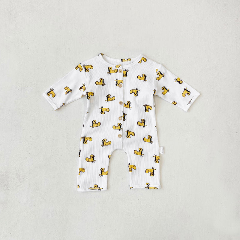 【BABY】ワッフル地キャラクターカバーオールSK101504