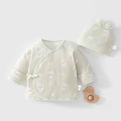[BABY] Winter New Cartoon Quilted Short Underwear & Hat SK108201