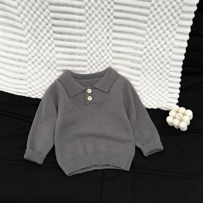 【BABY&KID】冬新作おしゃれ透かし編みニットSK103016