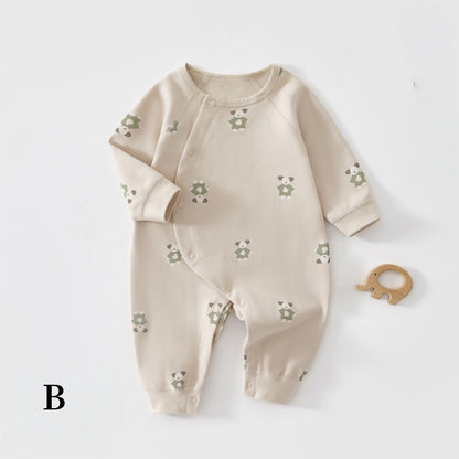 【BABY】北欧風アニマル柄綿カバーオールSK102620