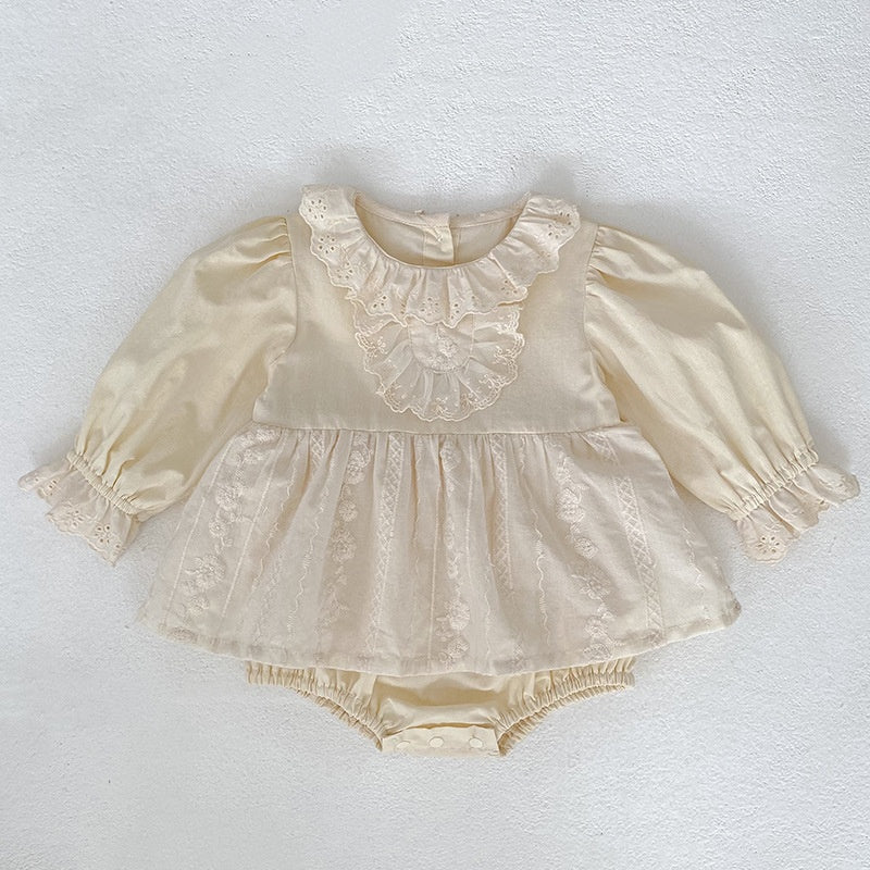 【BABY&KID】レース刺繍ロンパース、ワンピースSK107914