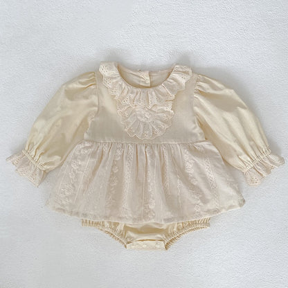 【BABY&KID】レース刺繍ロンパース、ワンピースSK107914