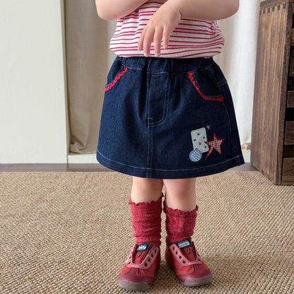 【BABY&KID】夏新作 ボーダータンクPoloシャツ、デニムキュロットSK105220