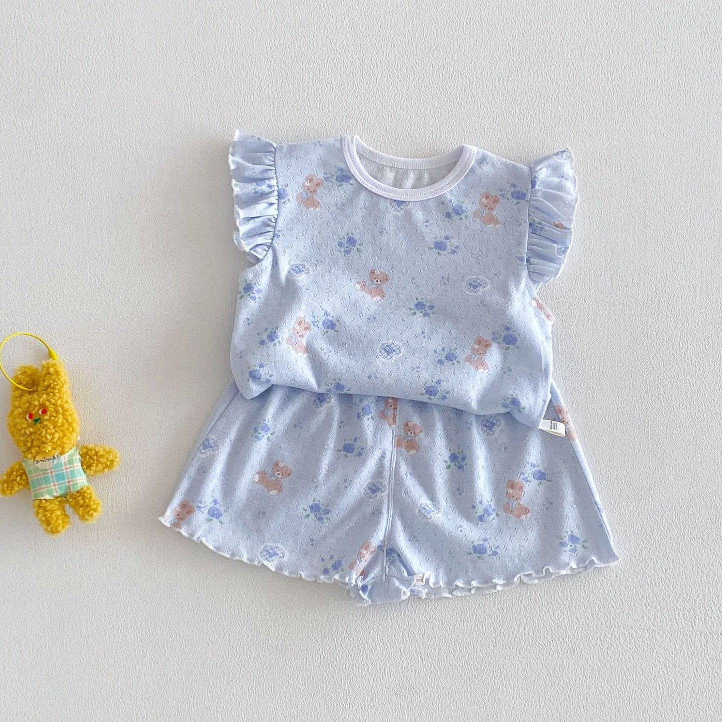 【BABY&KID】夏新作 小花柄セットアップSK105105