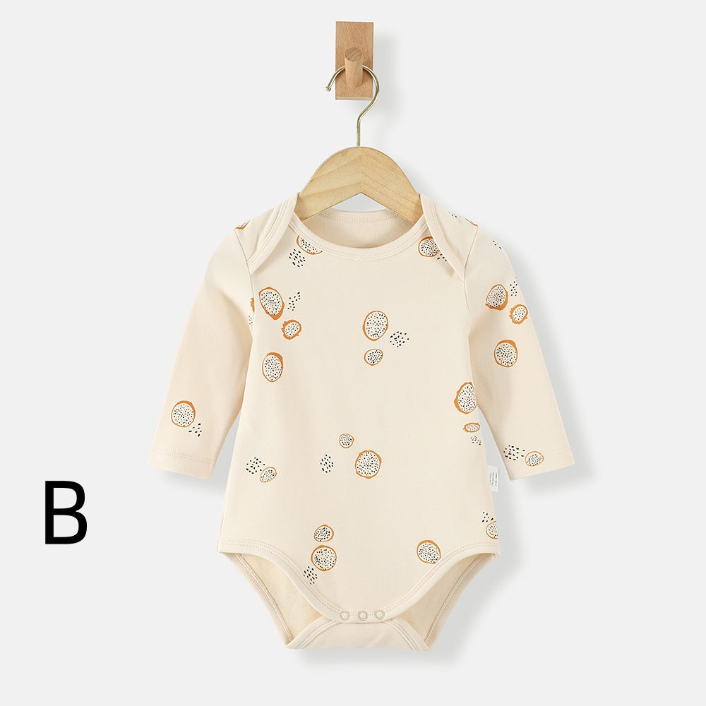 【BABY&KID】北欧風 長袖コットンロンパースSK012507
