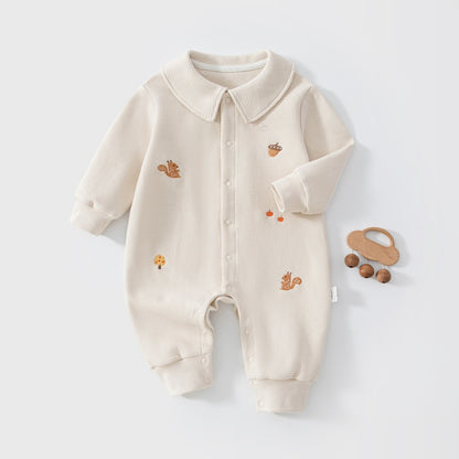 【BABY】ワッフル刺繍カバーオールSK107524