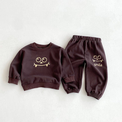 【BABY&KID】英字カジュアルセットアップSK092934
