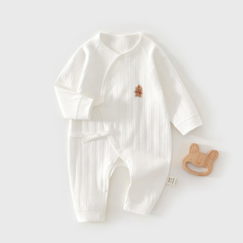 【BABY】北欧風くまワッペンカバーオールSK102606