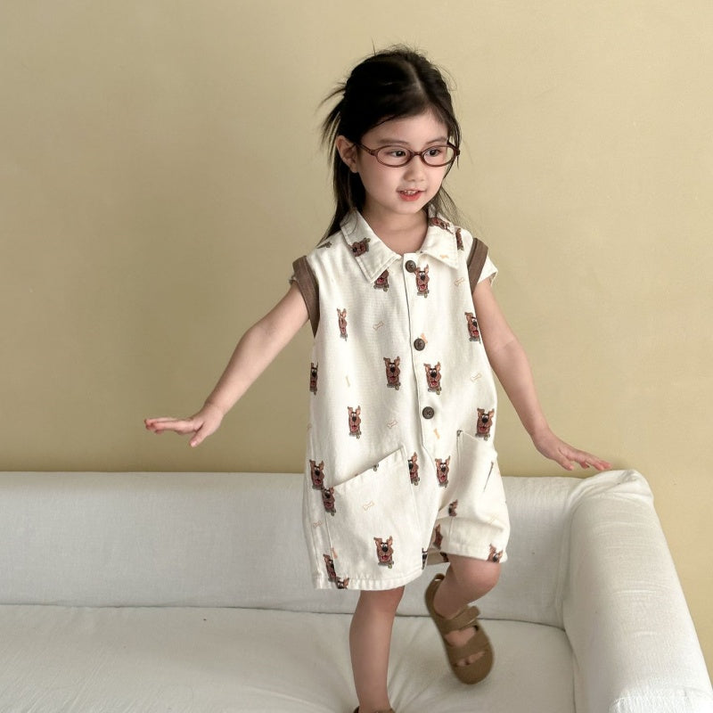 【BABY&KID】夏新作 カートゥーンジャンプスーツSK063009