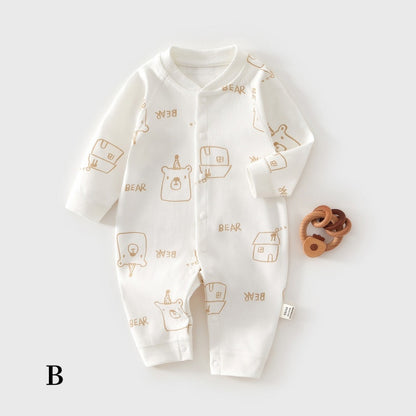 【BABY】北欧風どうぶつ柄カバーオールSK104413