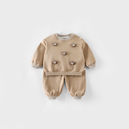 【BABY&KID】立体ぬいぐるみセットアップSK100313