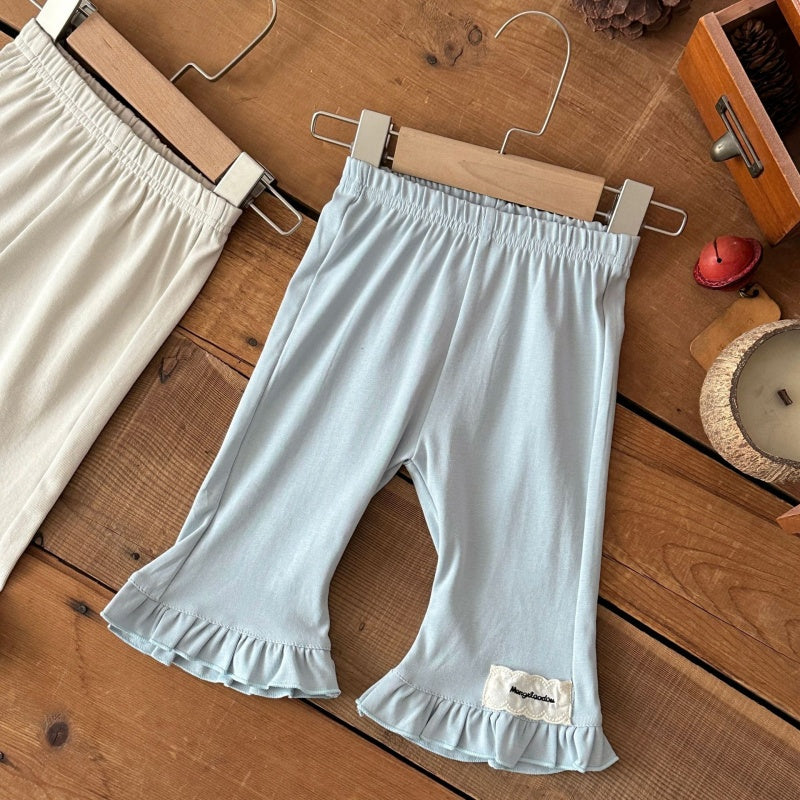 【BABY】夏新作フリル刺繍ロゴパンツSK106009