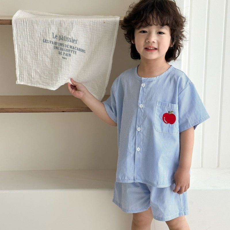 【BABY＆KID】夏新作 りんご柄セットアップ、ワンピースSK063015