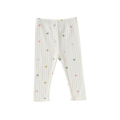 【BABY】北欧風カラフルハートロンパース、レギンスSK107119