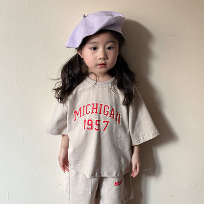 【BABY＆KID】夏新作 MICHIGANカジュアルセットアップ SK063001
