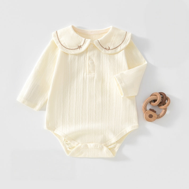 【BABY】丸襟コットンロンパースSK107511