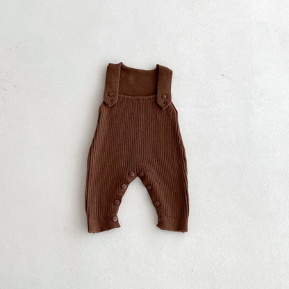 【BABY】シンプルニットサロペットSK092529