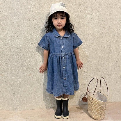 【BABY＆KID】夏新作 オシャレデニムワンピース、セットアップSK063010