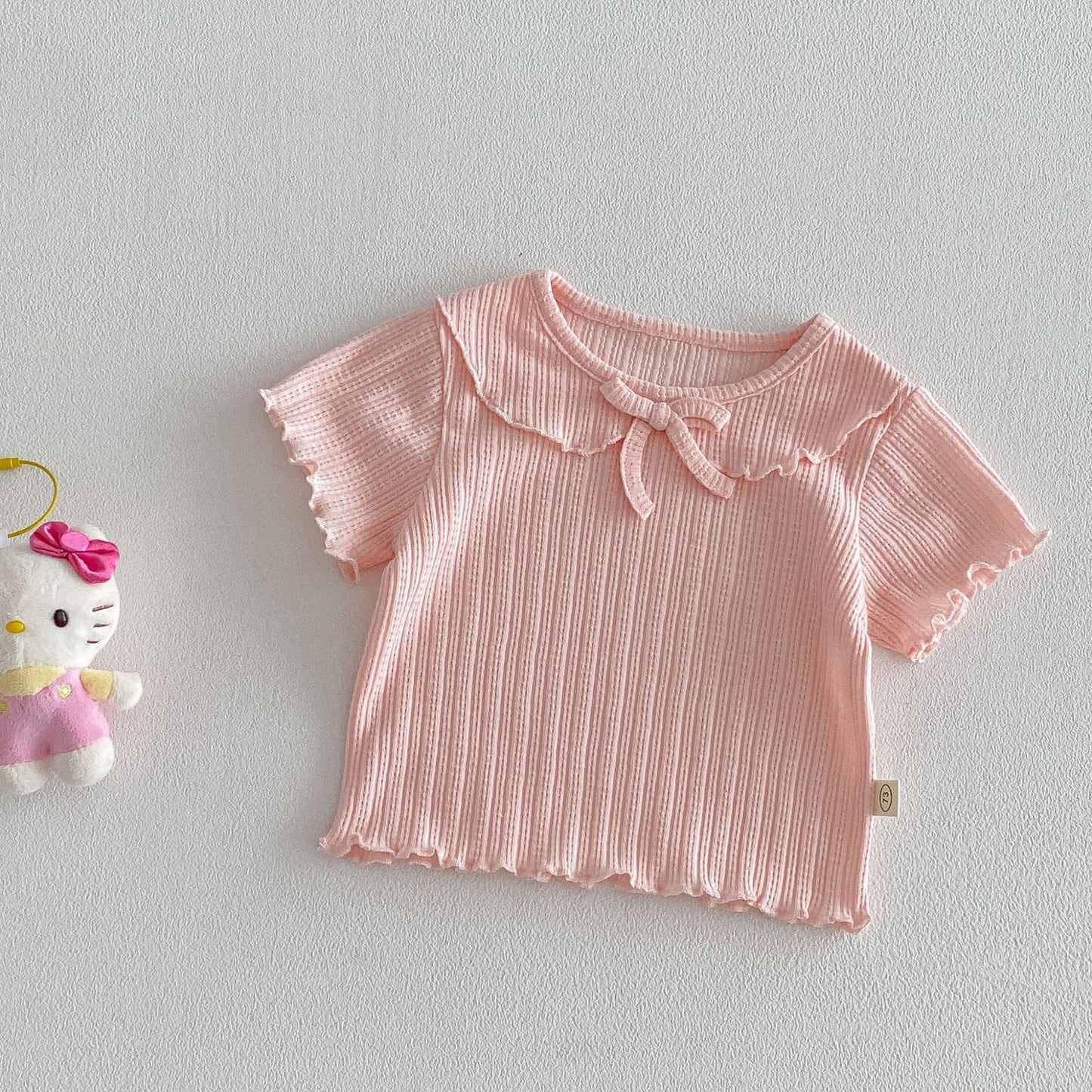 【BABY&KID】夏新作 丸襟無地TシャツSK105108