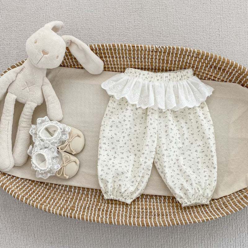 【BABY&KID】夏新作レース小花柄バルーンパンツSK106402