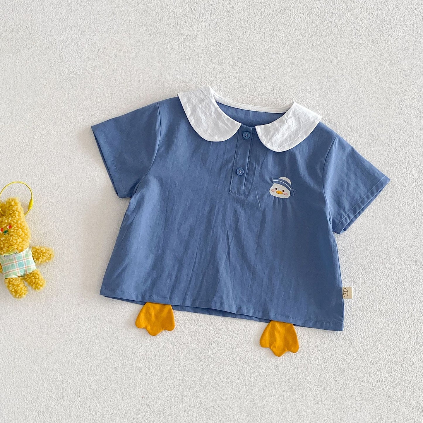 【BABY&KID】夏新作 カートゥーン丸襟Tシャツ、ショートパンツSK105114