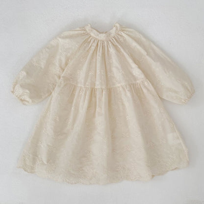 【BABY&KID】蝶結び刺繍ロンパース、ワンピースSK107915