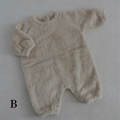 【BABY】裏ボアクルーネックカバーオール、フードケープSK101527