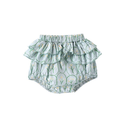 【BABY】夏新作 北欧風 さくらんぼキャミソール、花柄ブルマSK091310