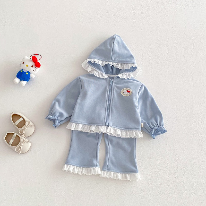 【BABY&KID】フード付きレースセットアップSK104314