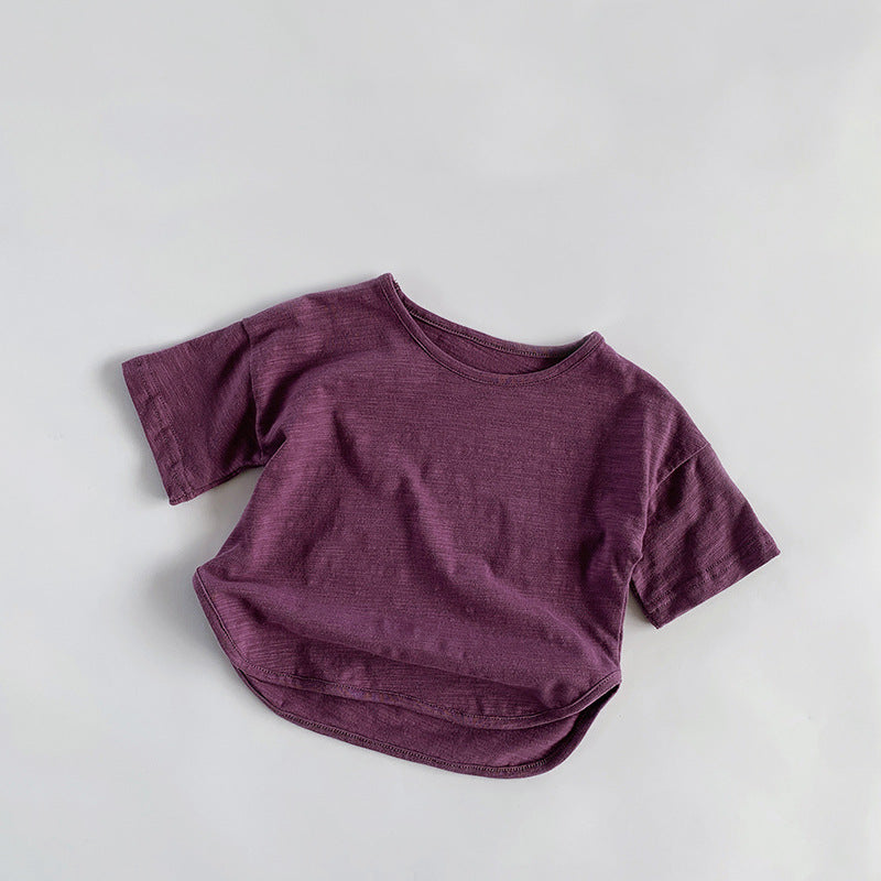 【BABY&KID】夏新作 無地コットンTシャツSK080804