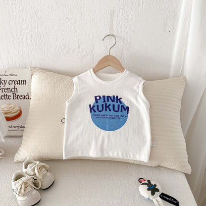 【BABY&KID】夏新作 PinkkukumノースリーブTシャツSK062724