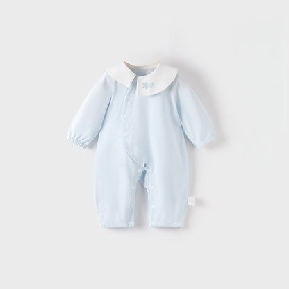 【BABY】北欧風ラウンドネックジャカードカバーオールSK104414