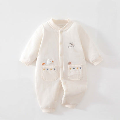 【BABY】Winter New Arrival Embroidered Quilted Coverall SK108210