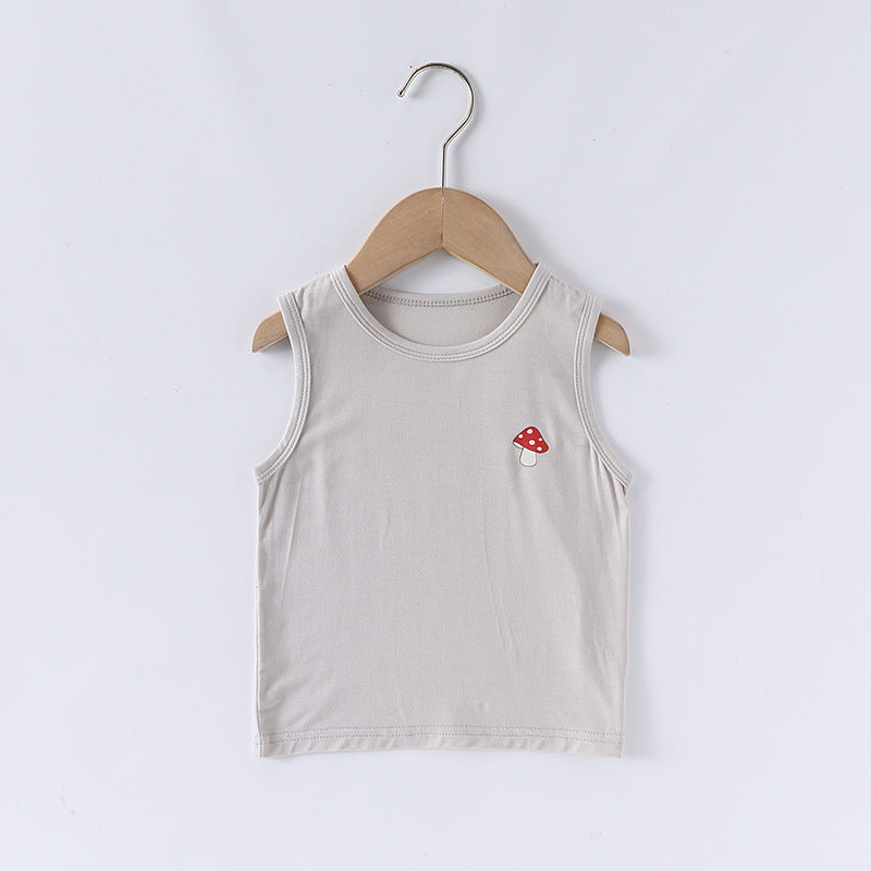 【BABY】夏新作 北欧風 キャラクタープリントノースリーブTシャツSK091306