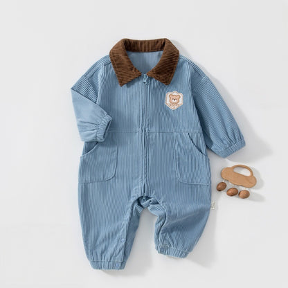 【BABY】コーデュロイ襟付きカバーオールSK107522