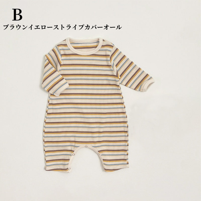【BABY】カラフルリブカバーオールSK010314