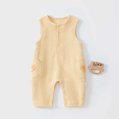 【BABY】カートゥーンポケットワッフルカバーオールSK107527