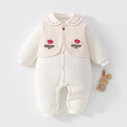 【BABY】Winter New Collection Round Collar Quilted Coverall SK108211