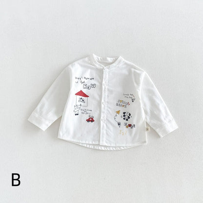 【BABY&KID】カートゥーンプリントシャツ、カジュアルパンツSK107216