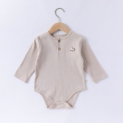 【BABY】北欧風ポニー刺繍ロンパースSK101307