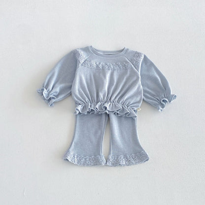 【BABY&KID】スウィートニットフリルセットアップSK106614