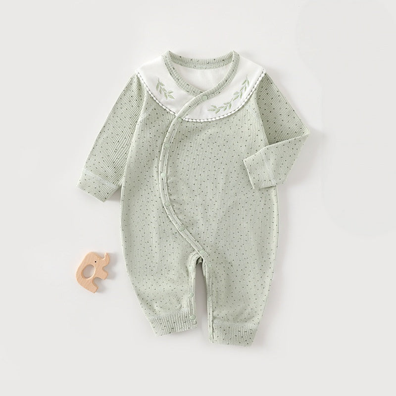 【BABY】刺繍切替サイドオープンカバーオールSK107517