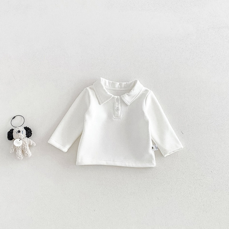 【BABY】冬新作厚手ベストセットアップ、裏起毛トップスSK108312
