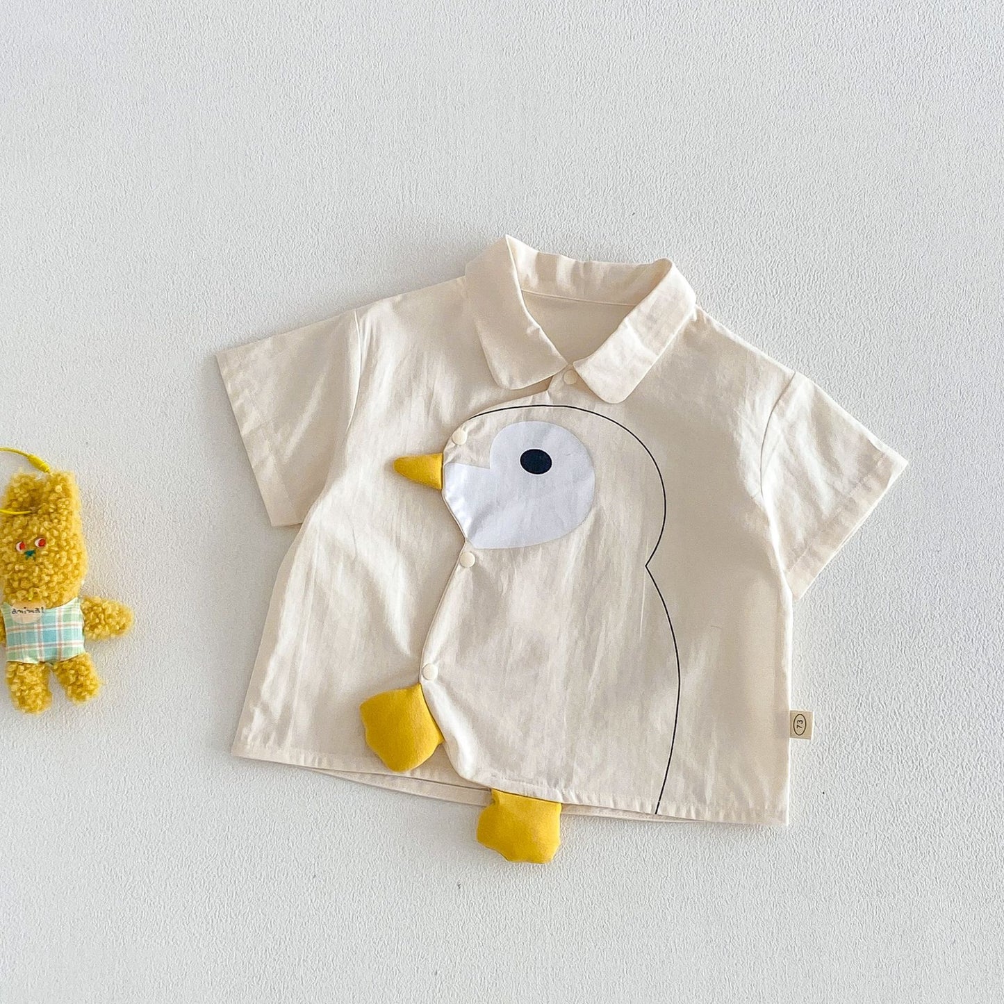 【BABY&KID】夏新作 立体カートゥーンシャツ、刺繍ショートパンツSK105113