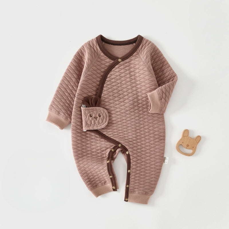 【BABY】冬新作北欧風無地薄綿カバーオールSK102609