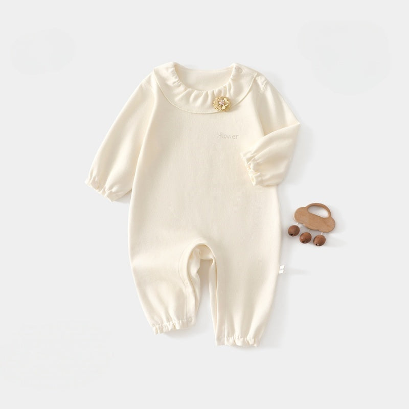 【BABY】北欧風フリル襟レースカバーオールSK104420