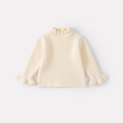 【BABY】冬新作蝶結びチュール厚手ワンピースSK103118