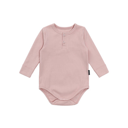 【BABY&KID】北欧風 リブ無地ロンパースSK012517