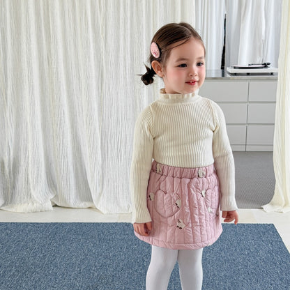 【BABY&KID】冬新作ひつじセットアップ、フリル襟ニットSK108317